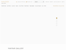 Tablet Screenshot of mayfairgallery.com